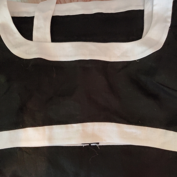 ✴️ NWT REFORMATION ROBBIE LINEN TWO PIECE BLACK WHITE CROPPED TOP SKIRT SIZE 4 - Picture 4 of 8